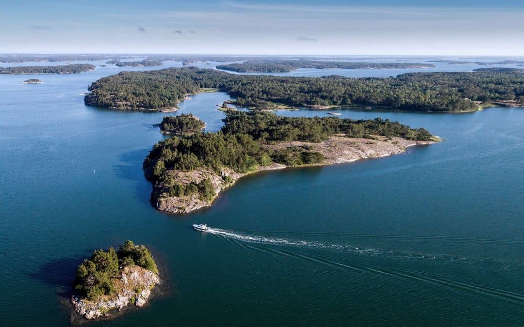 Turun saaristoa ilmakuvattuna.